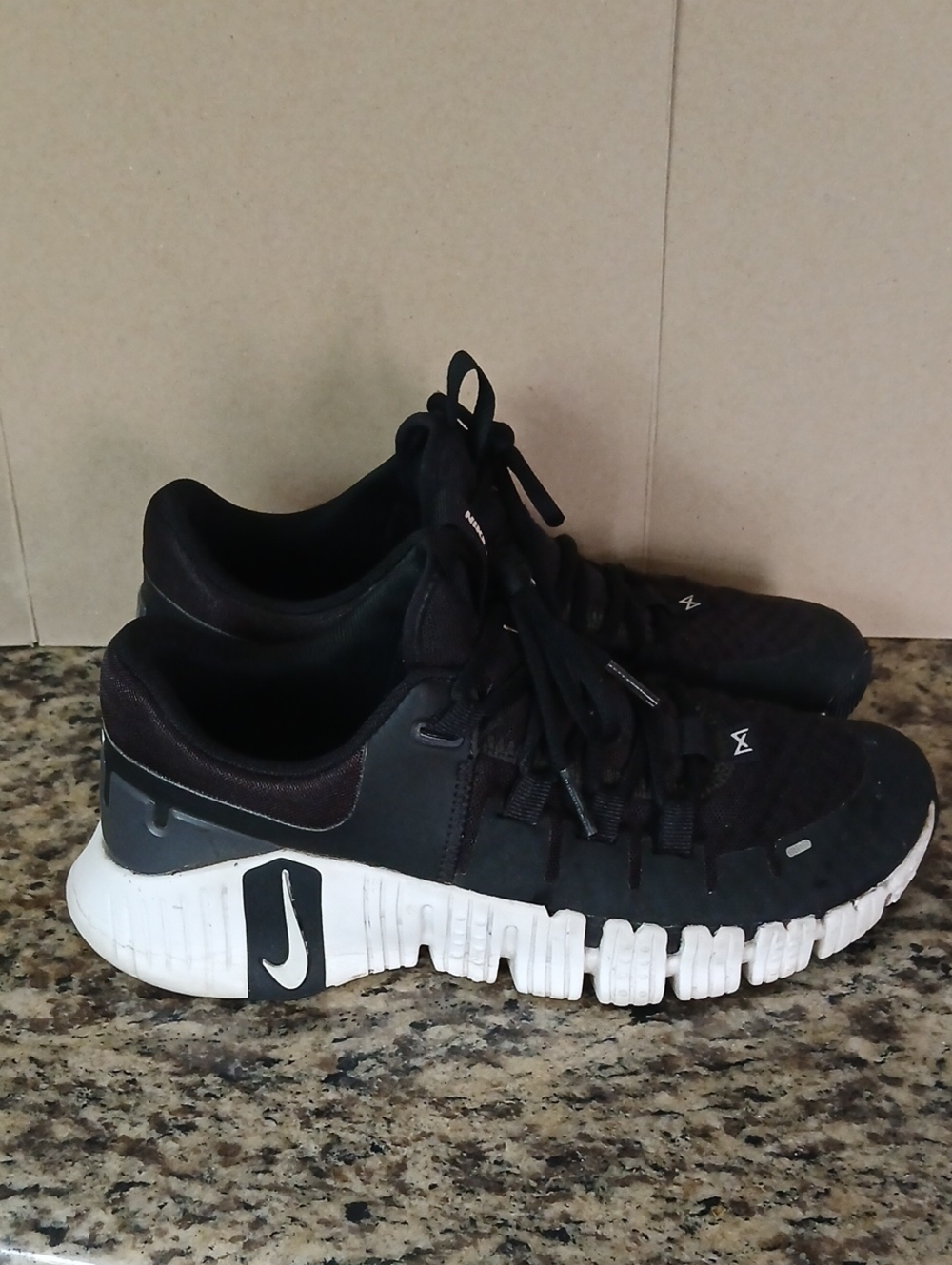 Nike Free Black and White Athletic Sneakers
